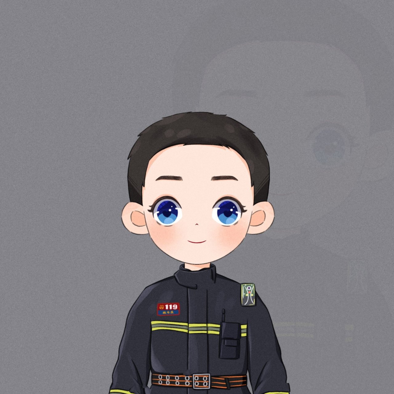 q版消防员头像|q版蓝朋友头像|q版情侣头像 以凡人之躯,比肩神明.