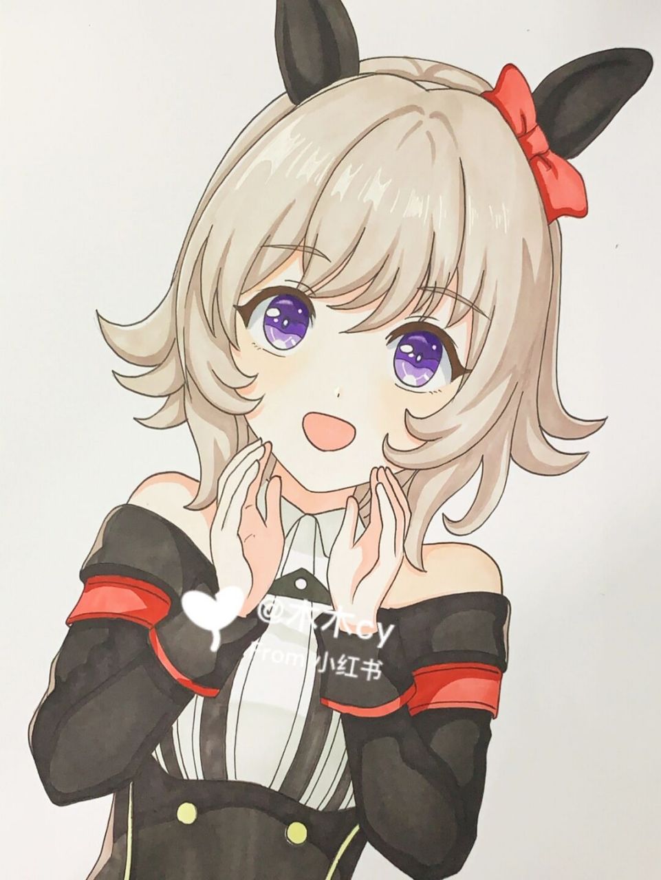 动漫人物(附线稿) #动漫热番推荐# #画画# #寻找小红书绘画大神