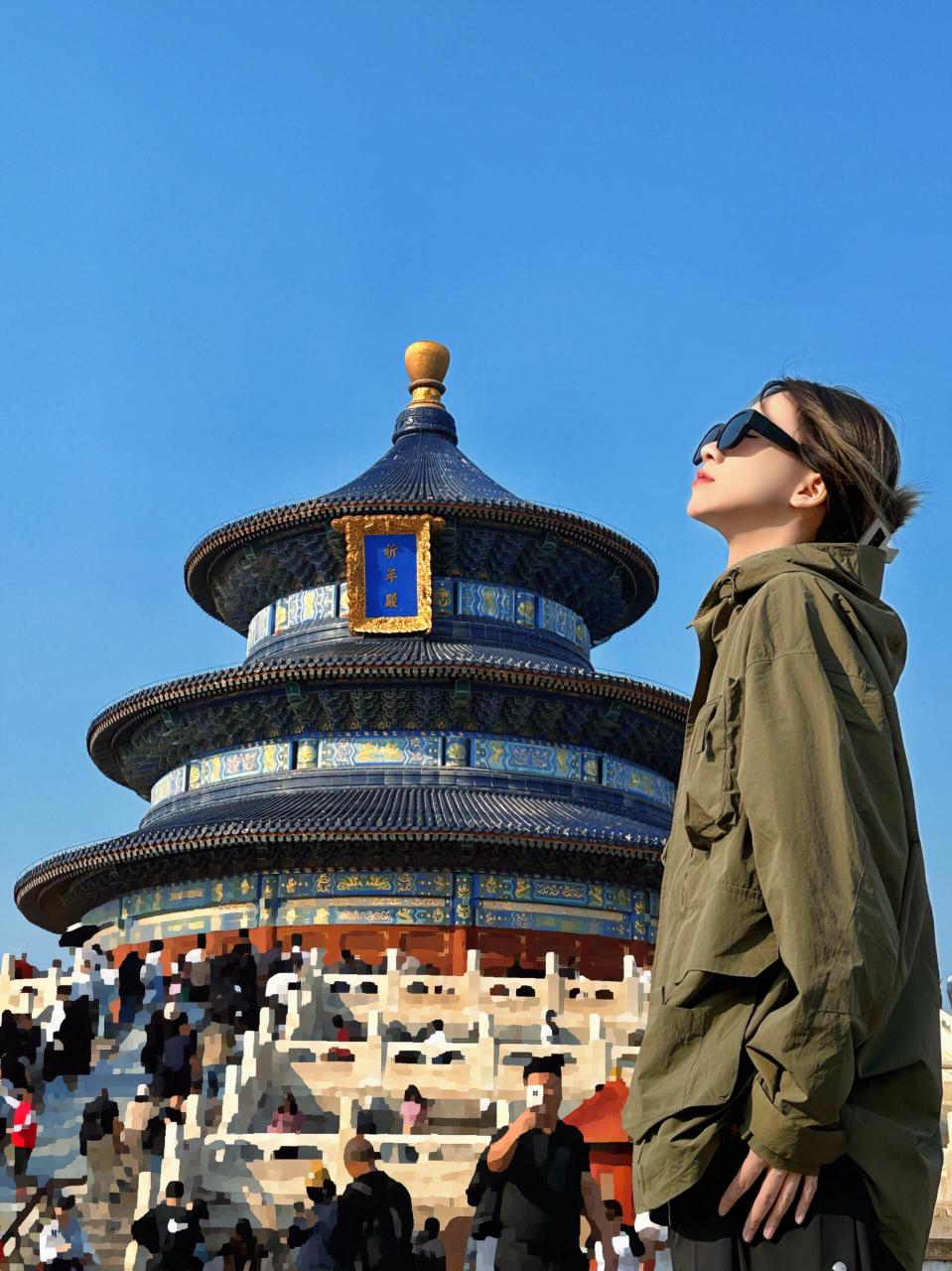 第二次去天坛咯 这把发上 很好出片 找好机位在侧边 摄影师辛苦点