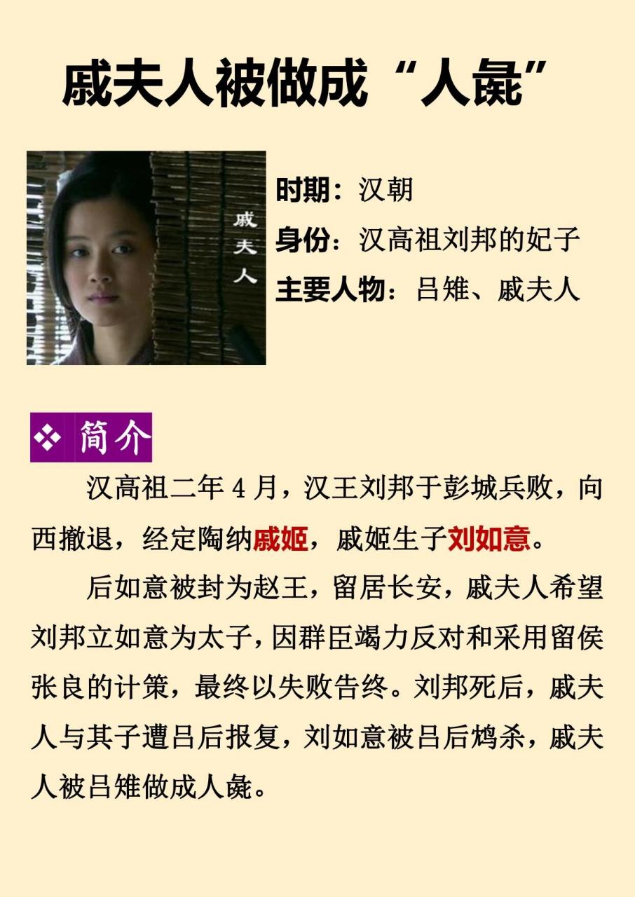 戚夫人历史图片