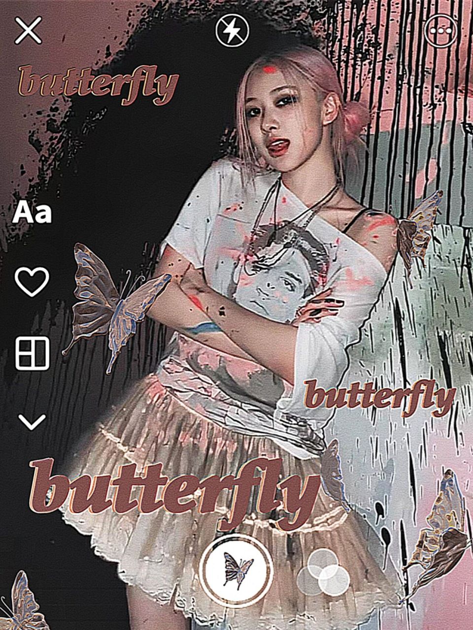 朴彩英rose—ins风氛围感朋友圈背景图