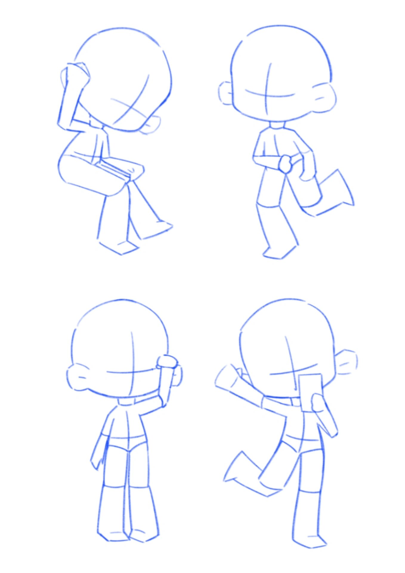 2分q版人体动态速写合集