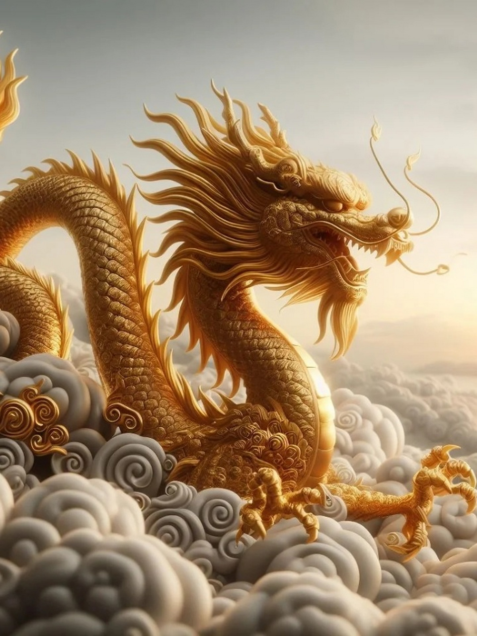 飞龙冲天,犹如破晓的曙光,划破天际,点亮新的希望!