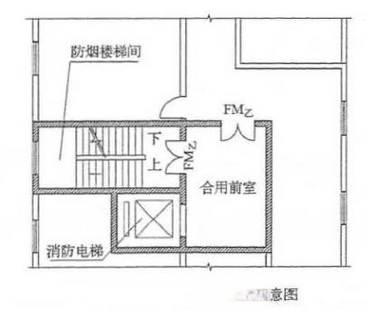 防烟楼梯图片