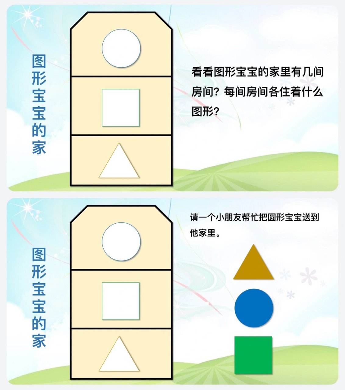 幼儿园公开课 | 小班数学 | 《认识图形宝宝》 96今天给大家分享一