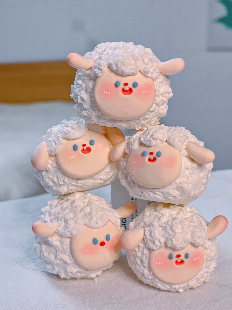 超轻粘土|软糯小羊(附教程) 今天做了一群软糯的小羊91 欢迎小仙女