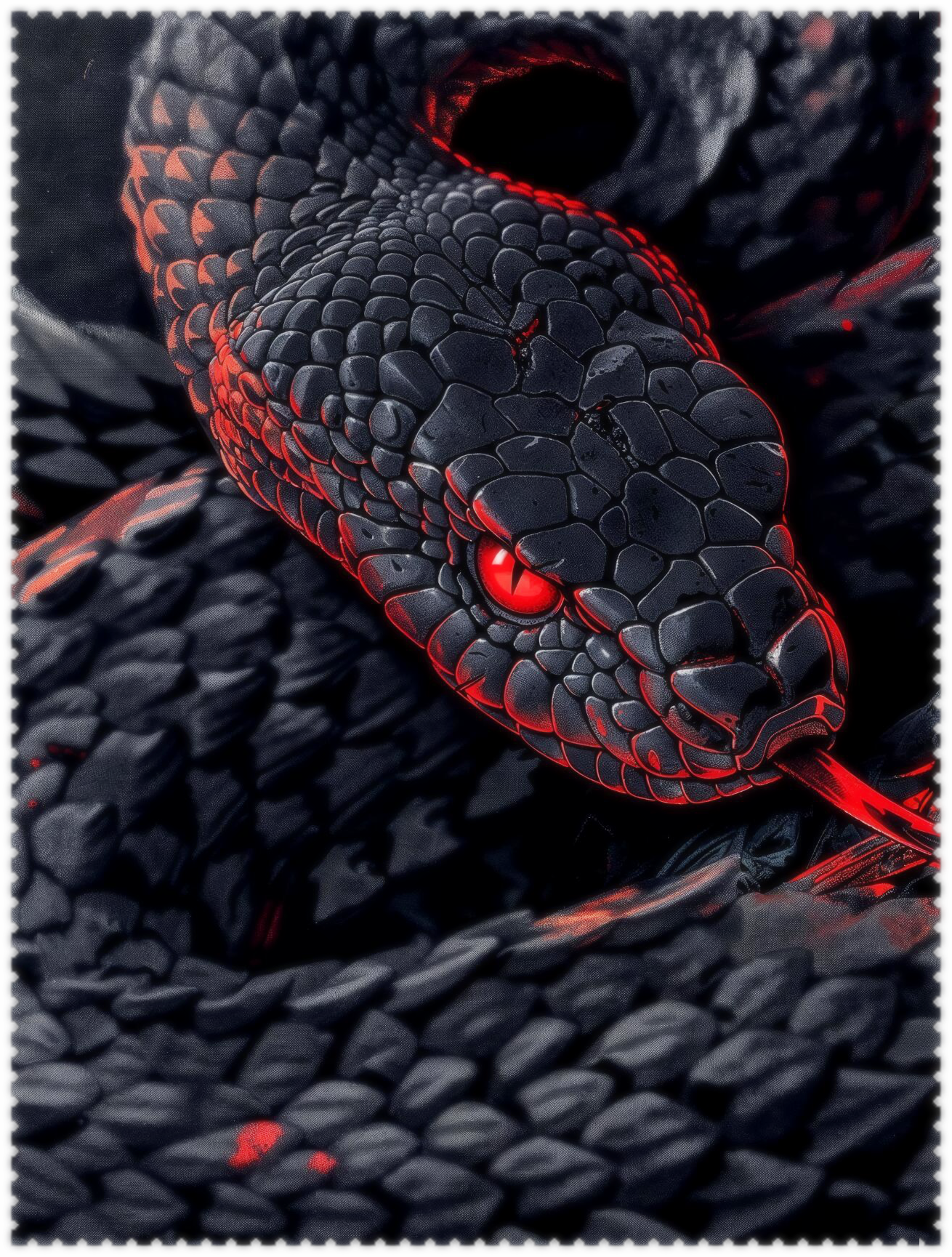长达数百米,像黑曜石一样坚硬的皮肤泛着诡异的光泽,眼睛幽深如黑洞