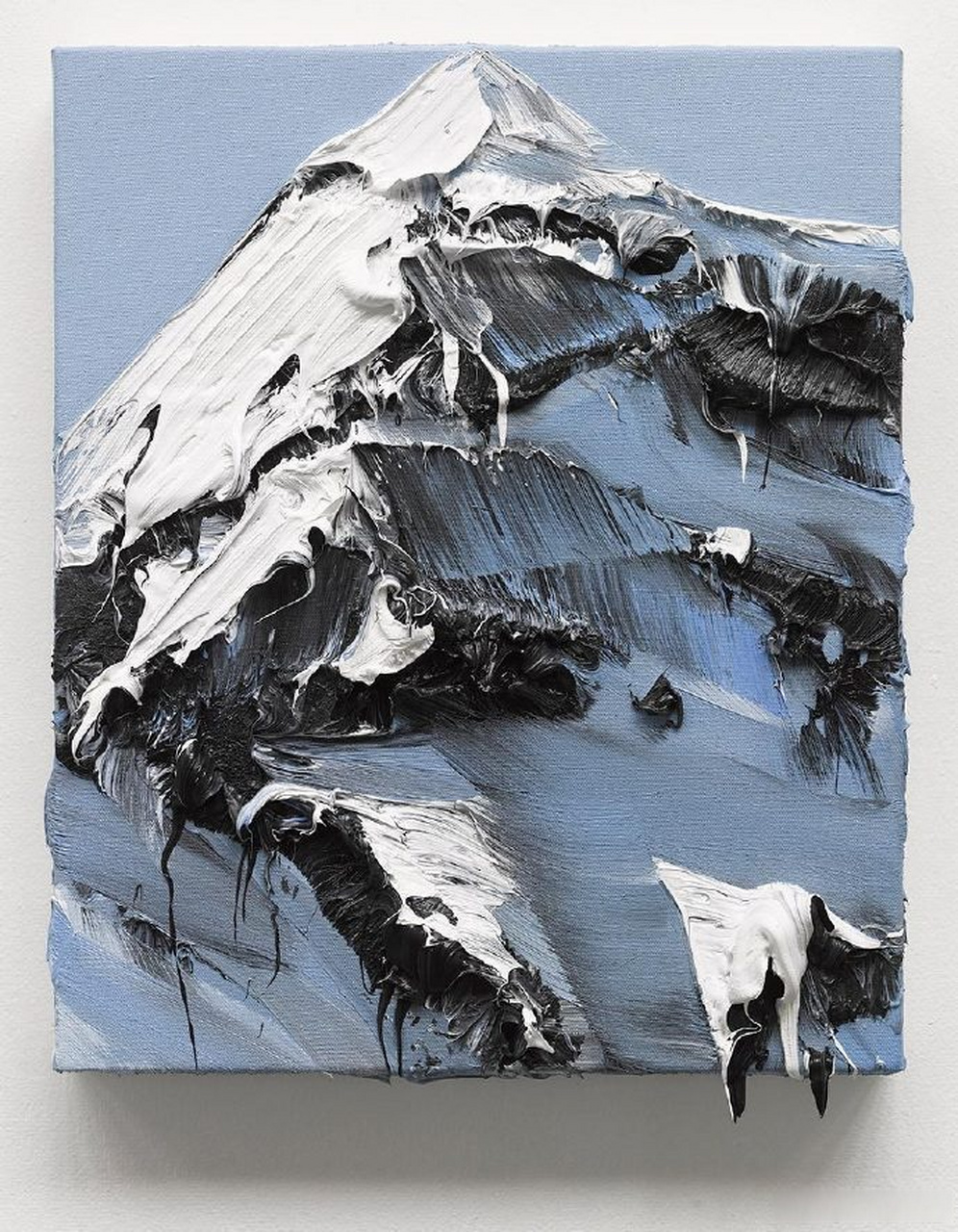 油画的肌理/雪山