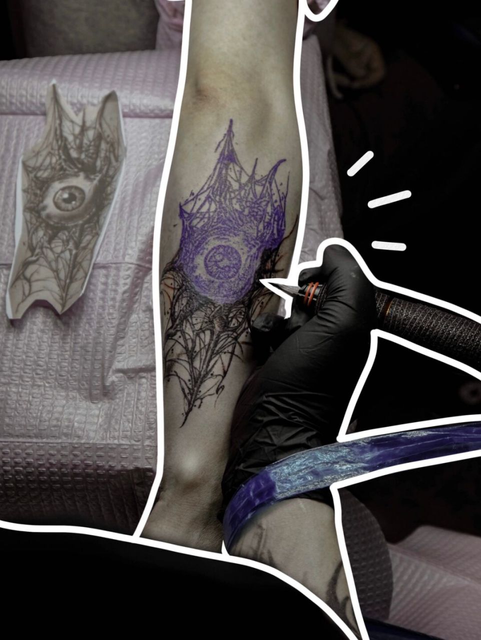 北路深巷子里的76615年好口碑纹身店 hello 这里是贵阳丁丁93