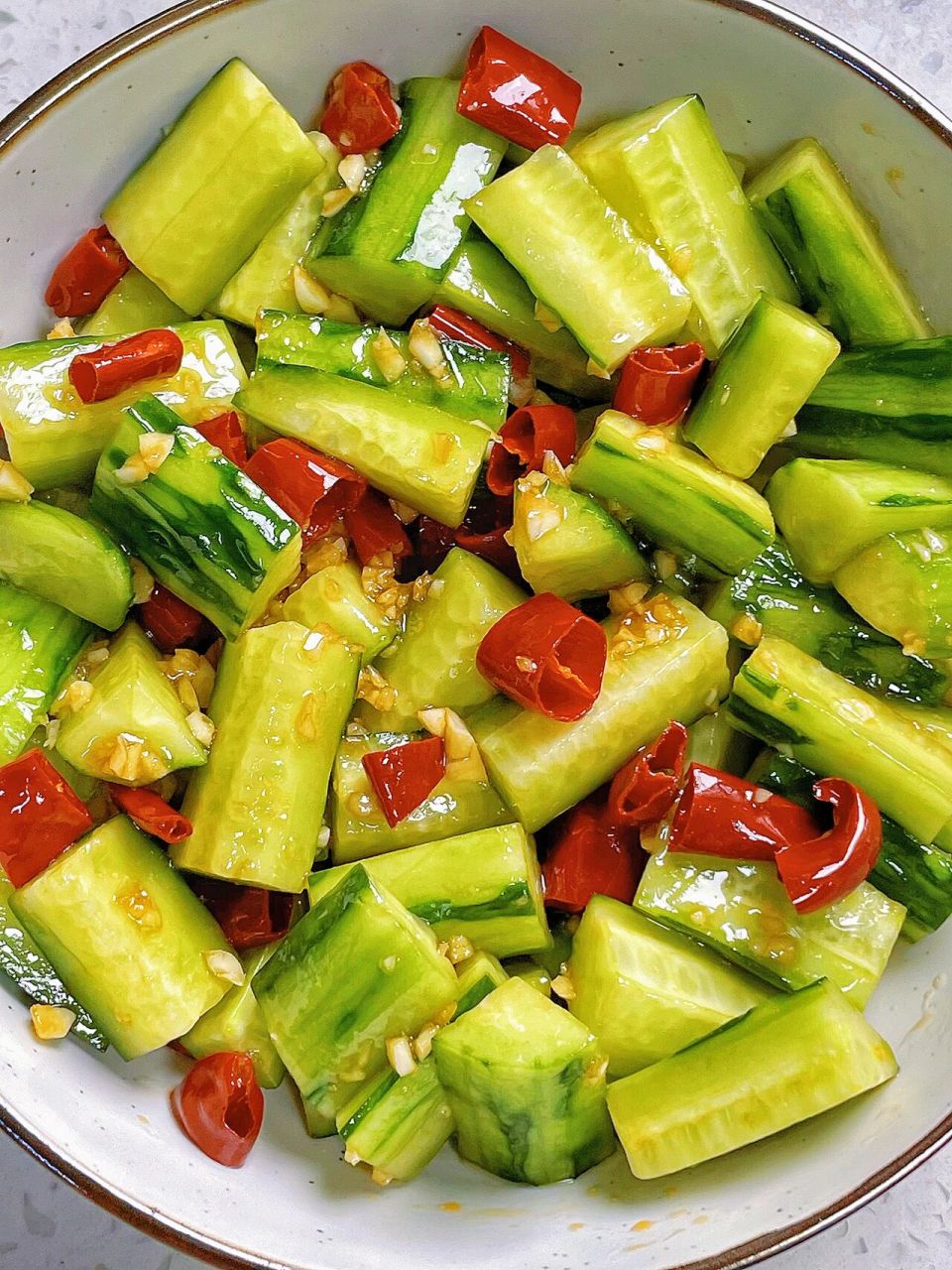 爽口开胃又解腻的凉拌黄瓜条060606 91做法: 16615黄瓜