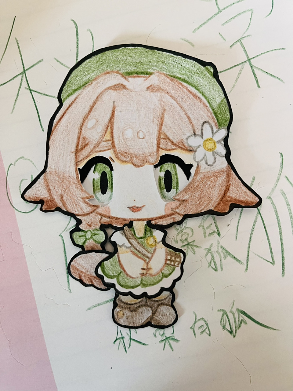 可动纸片人图纸(最后一张是图片)