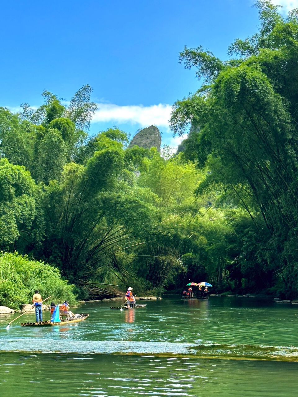 桂林阳朔|遇龙河竹筏漂流02 提前一天在微信公众号抢票 搜遇龙河