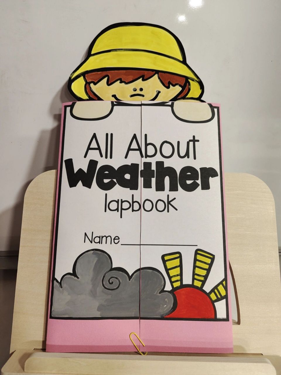 天气翻翻书分享 hello 大家好,今天分享一个天气翻翻书,做完后超级