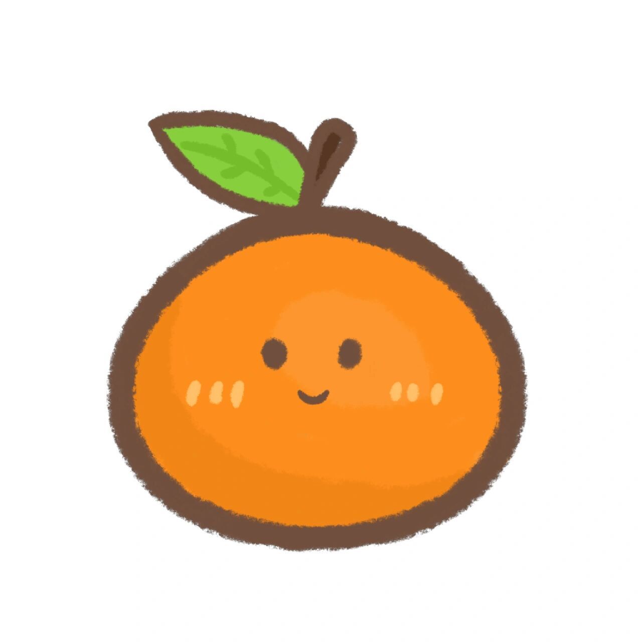 橙子头像唯美图片