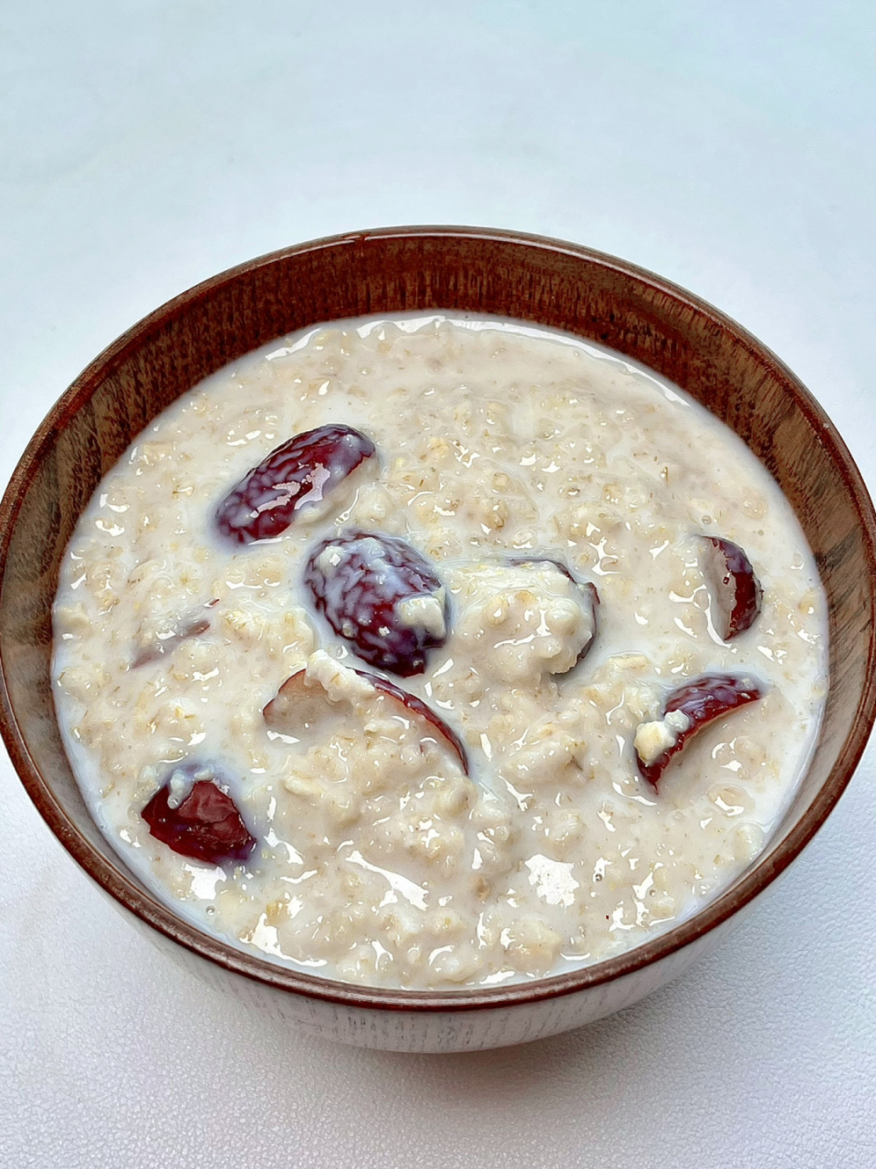 奶香十足的红枣燕麦牛奶粥!