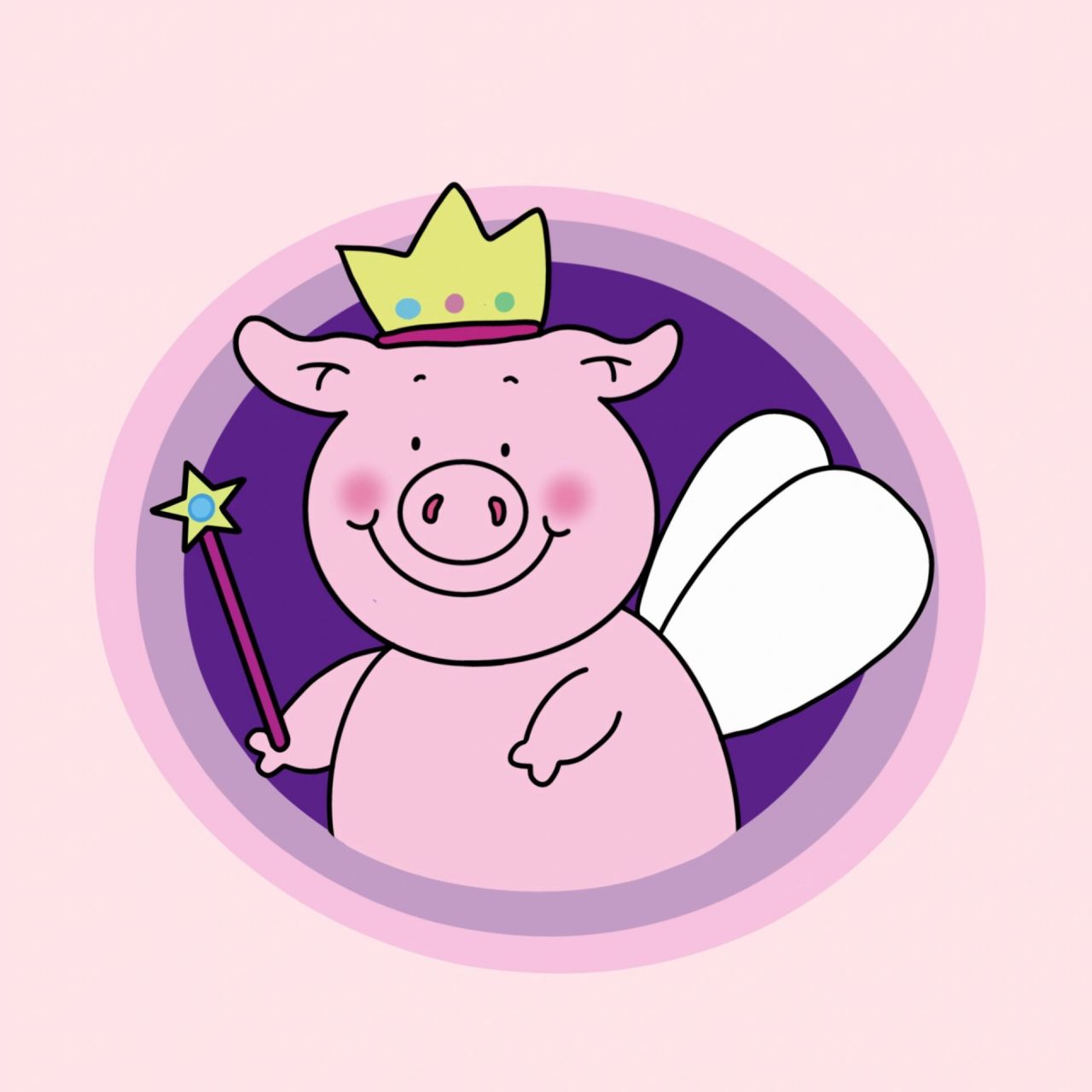 【涂鸦头像】玛莎大头猪 cos佩奇的玛莎猪猪