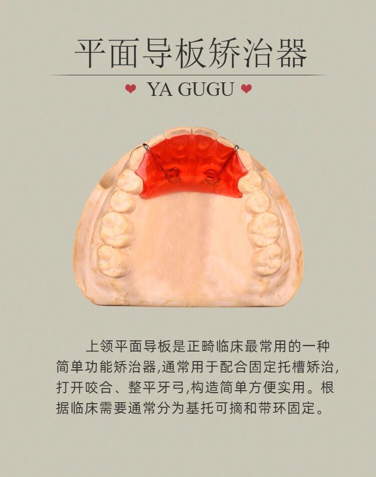 平面导板矫治器图片图片