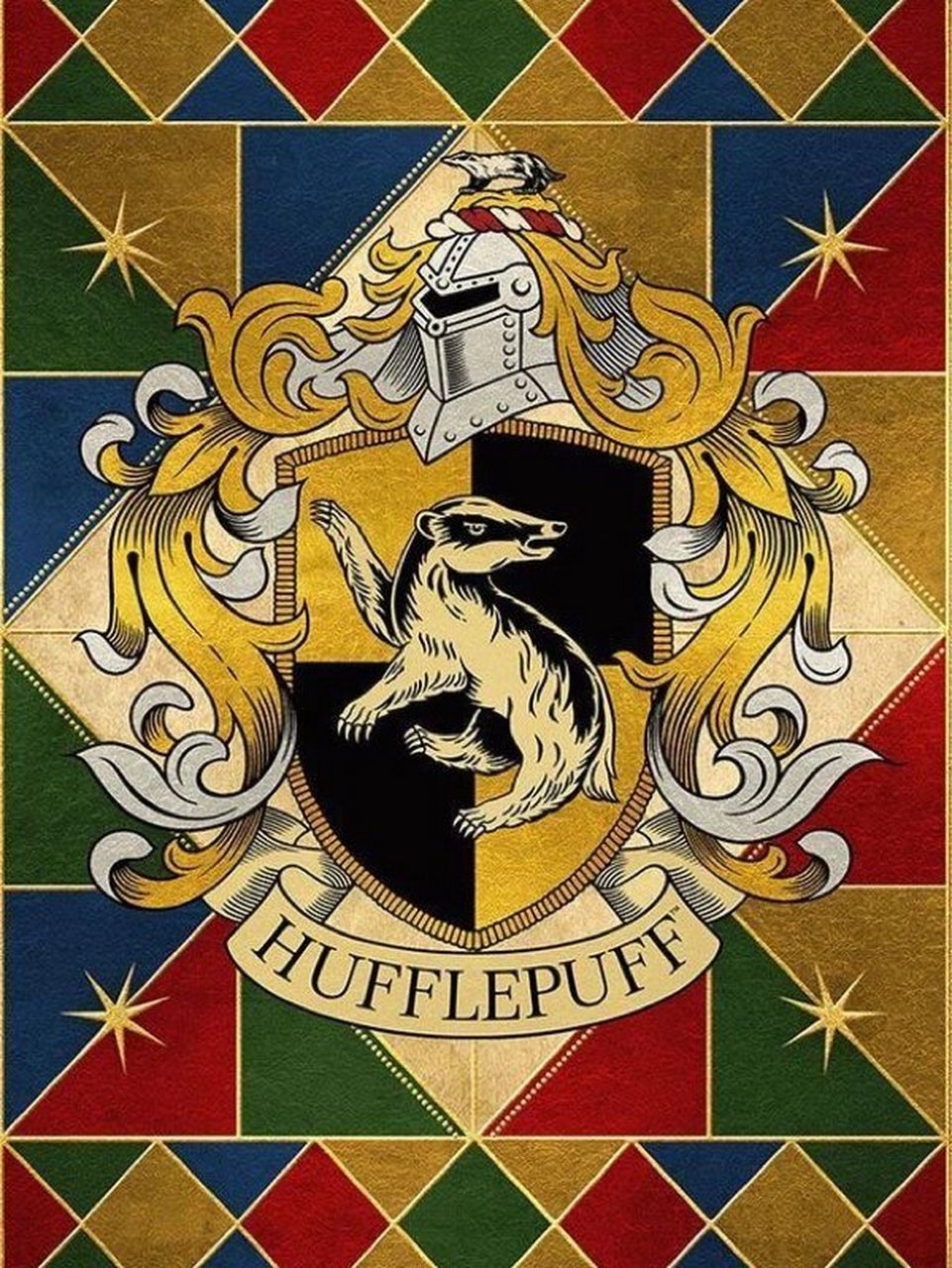 一组复古味十足的霍格沃茨校徽院徽 如题 拿去做头像,壁纸,朋友圈封面