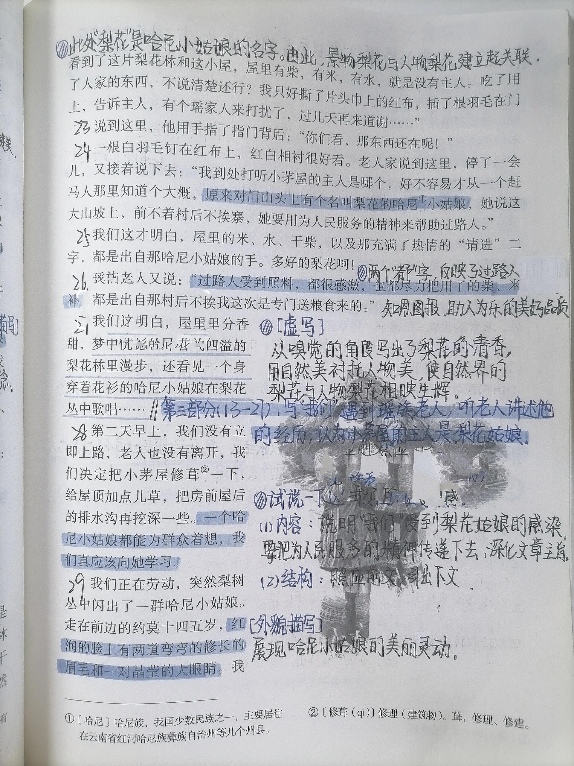 七下语文|第十五课|驿路梨花 宝子们一直期待的第十五课来啦 笔记原创