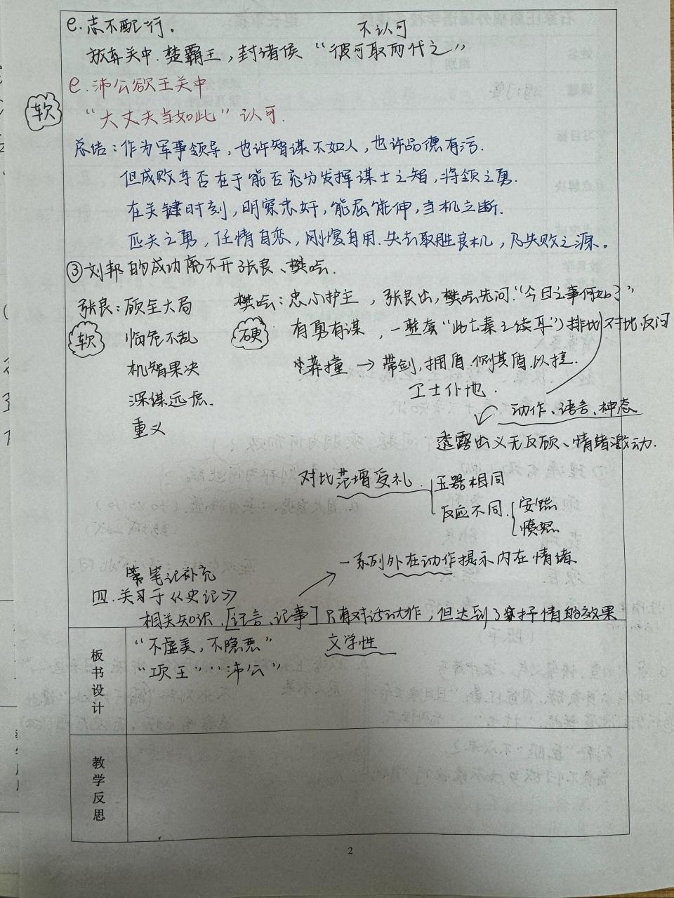 鸿门宴教学反思图片