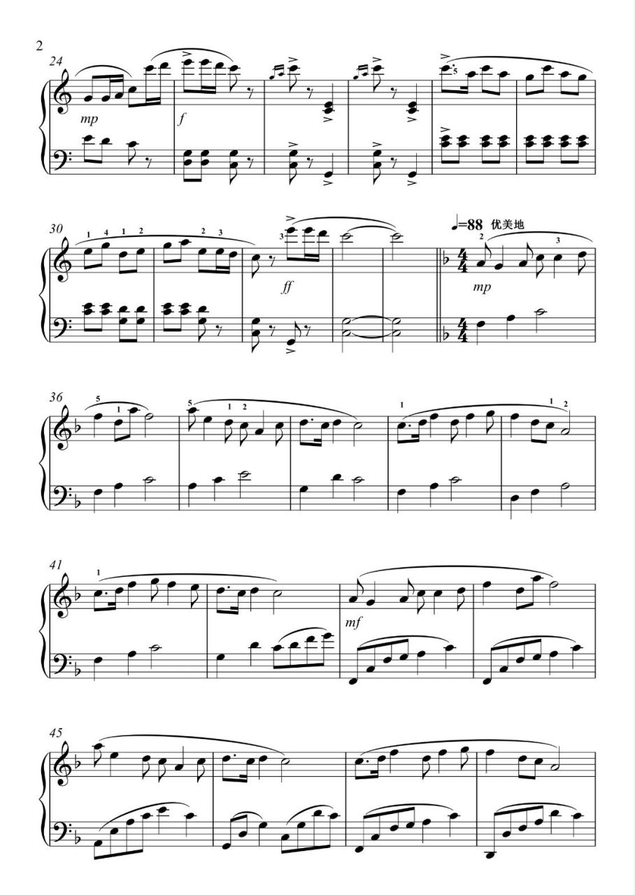 《春节序曲》钢琴谱简单版分享 马上就能用上啦,还不快来学.