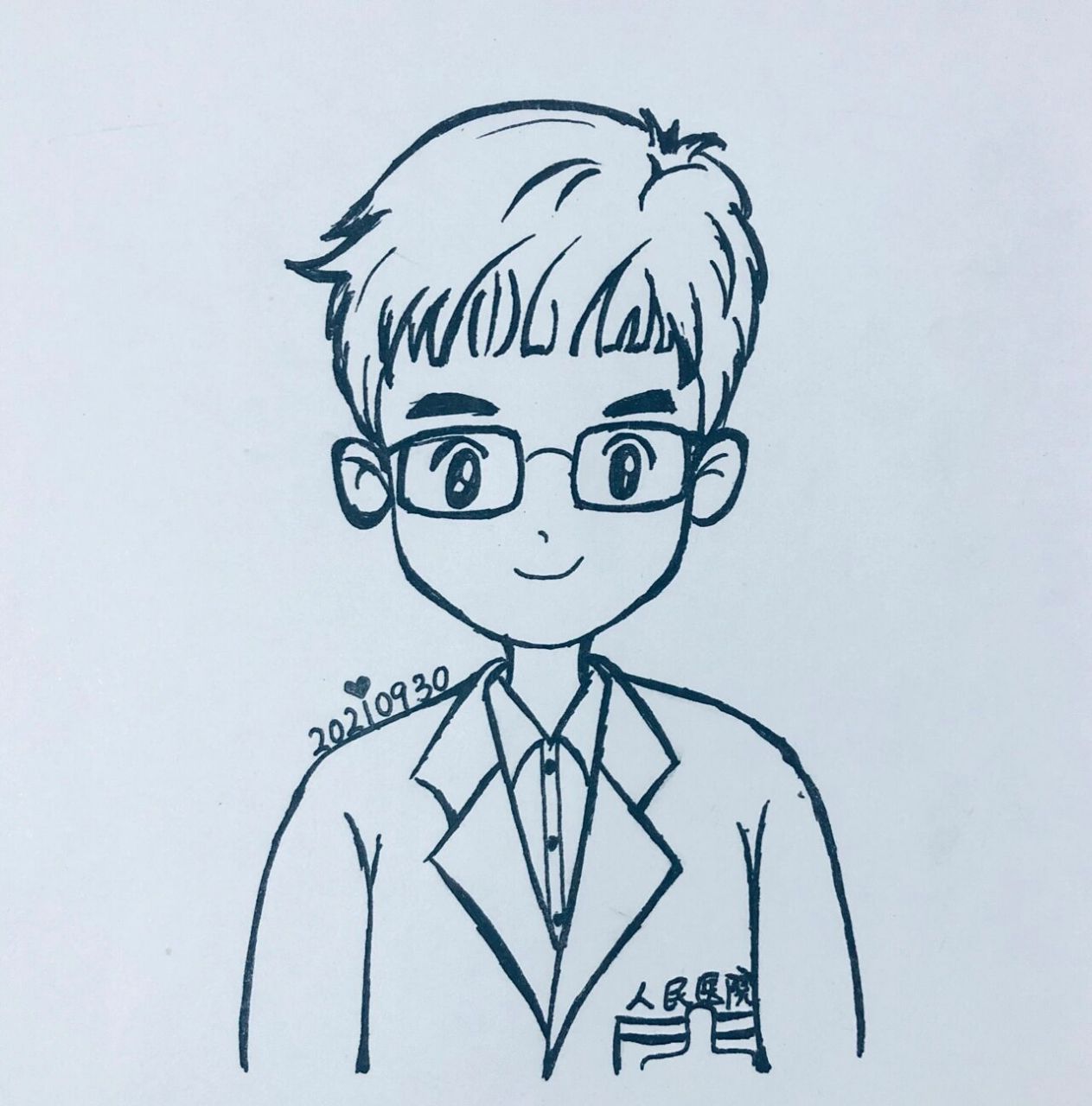 简笔画 | 男医生