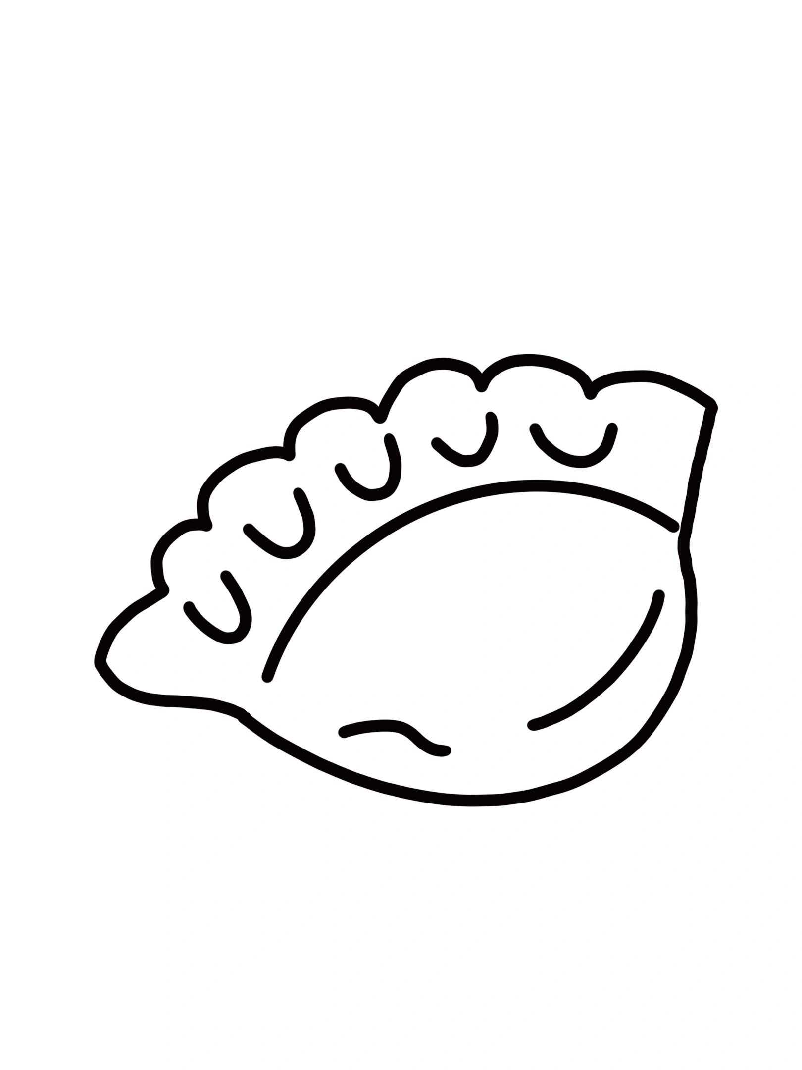 简笔画|饺子
