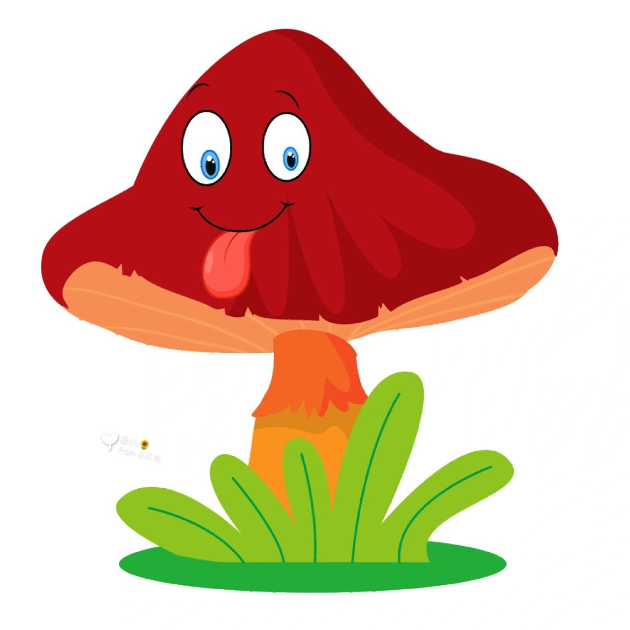 绘画素材‖手绘‖形状各异的卡通蘑菇 96今天是①波手绘蘑菇来袭