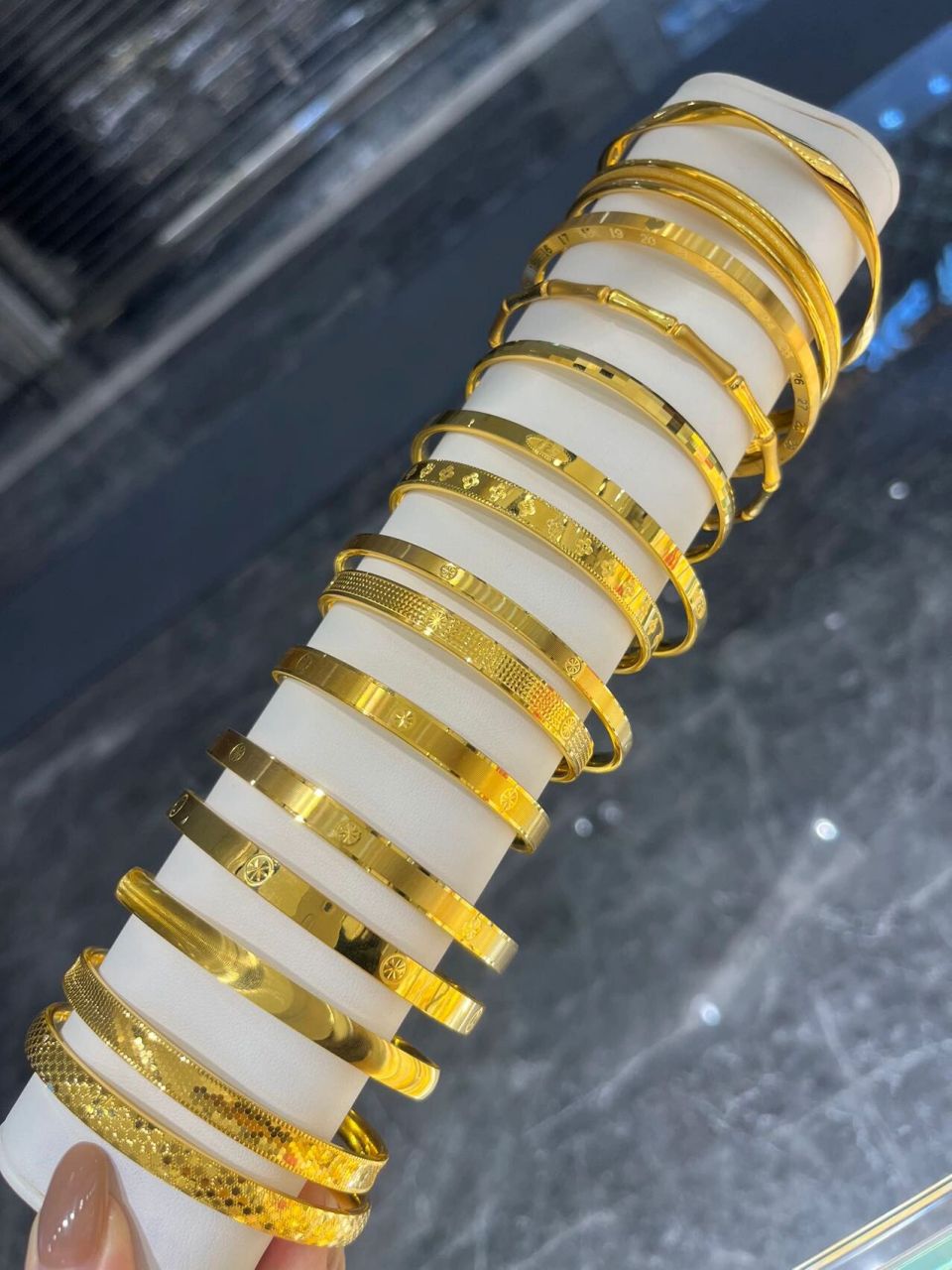 不易变形‼️4到10克黄金手镯更新啦‼️按克 5 d轻克重黄金