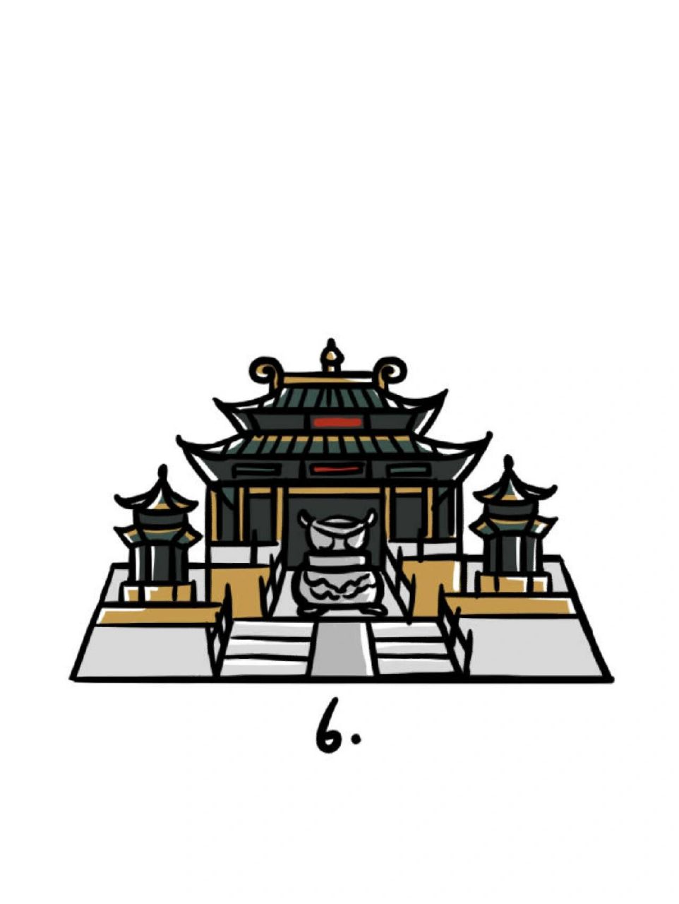 再画金殿的上一层的建构 step3.