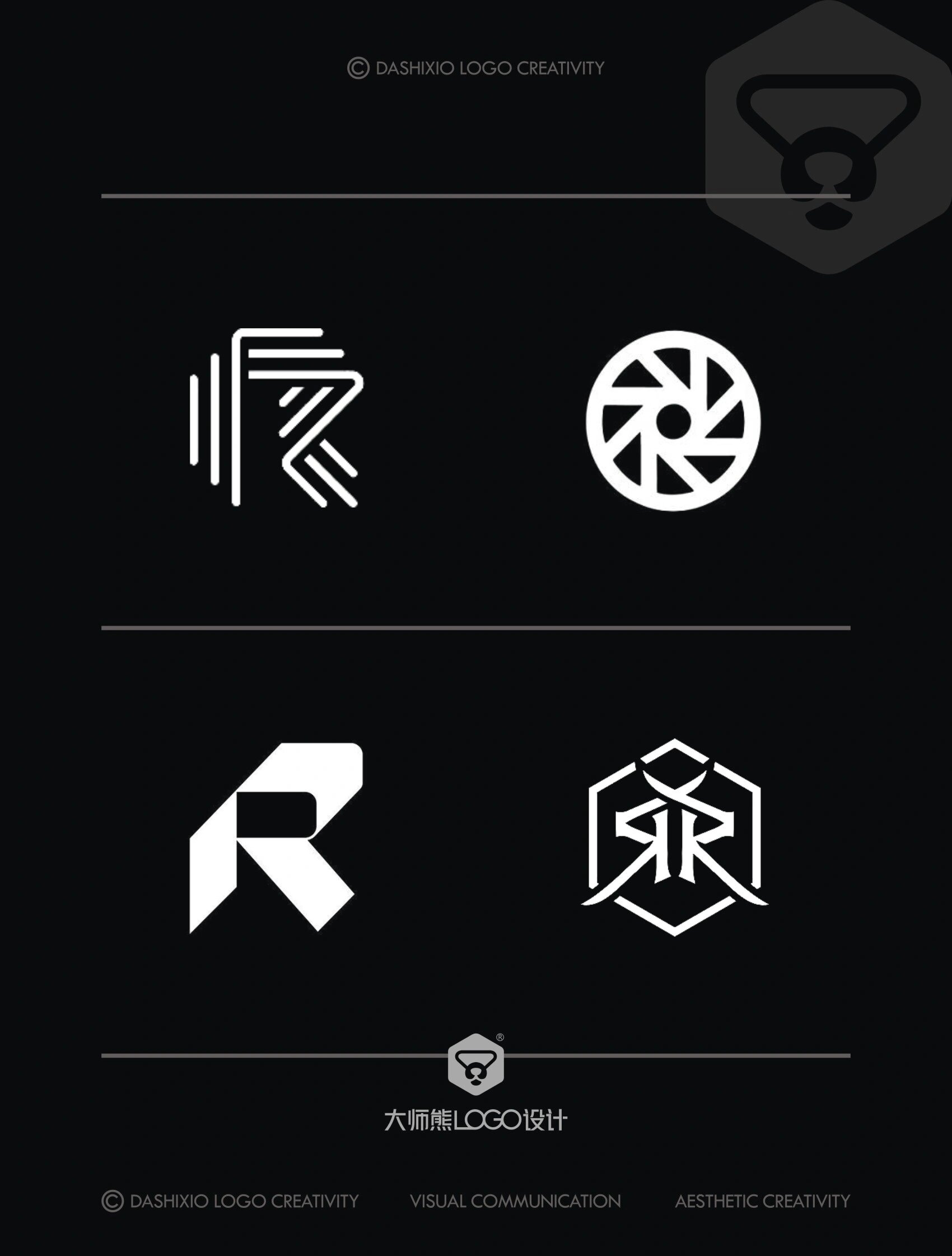 创意采集97r字母图形元素logo设计分享