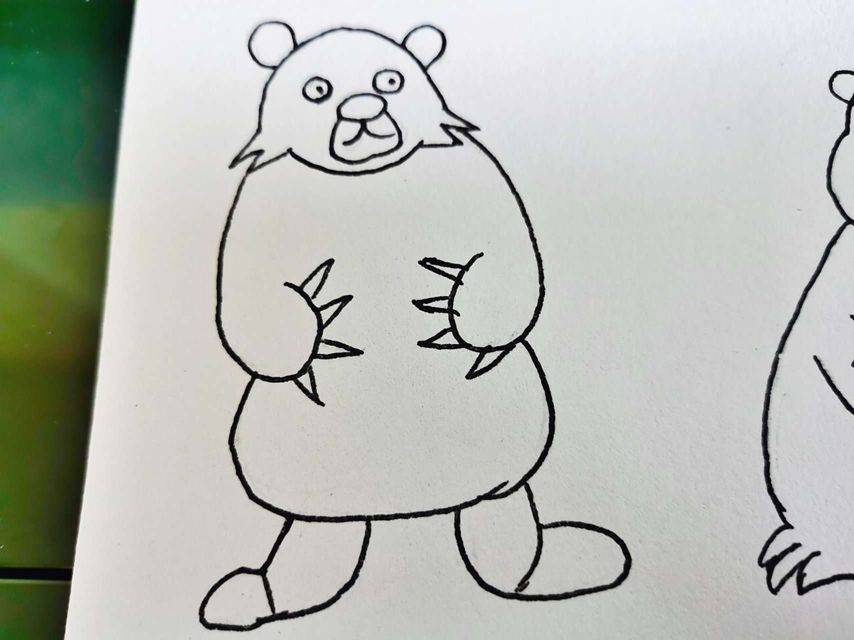 幼师day31---简笔画:狗熊93 各种各样的大狗熊呀