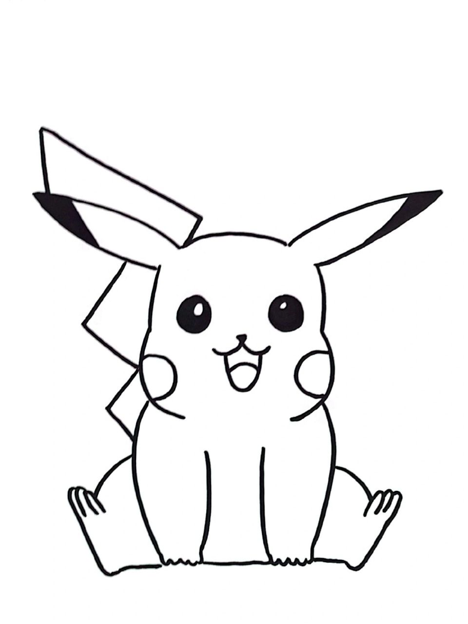 儿童画–皮卡丘(有课件步骤) 适合7-8 皮卡,皮卡,皮卡丘!