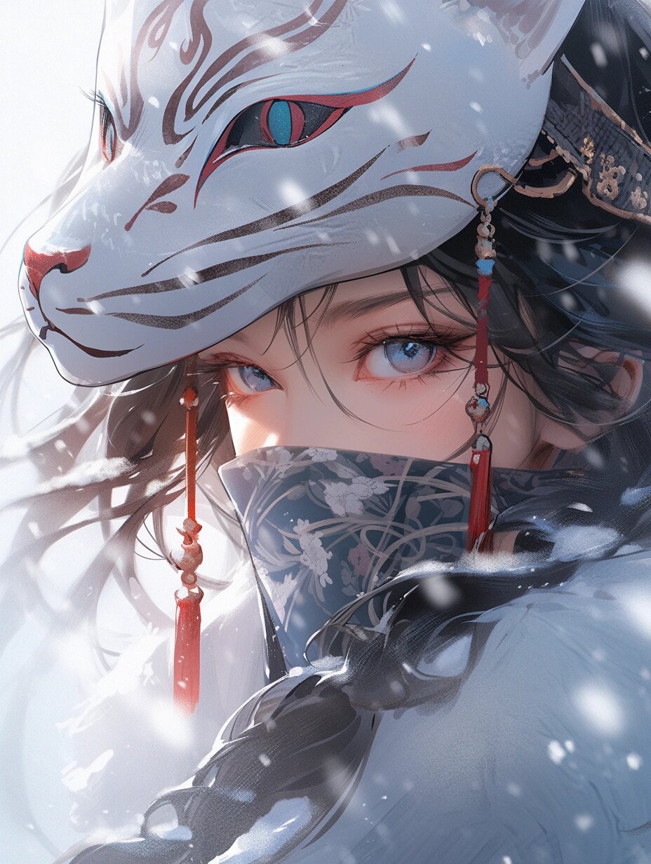 带面纱的小姐姐