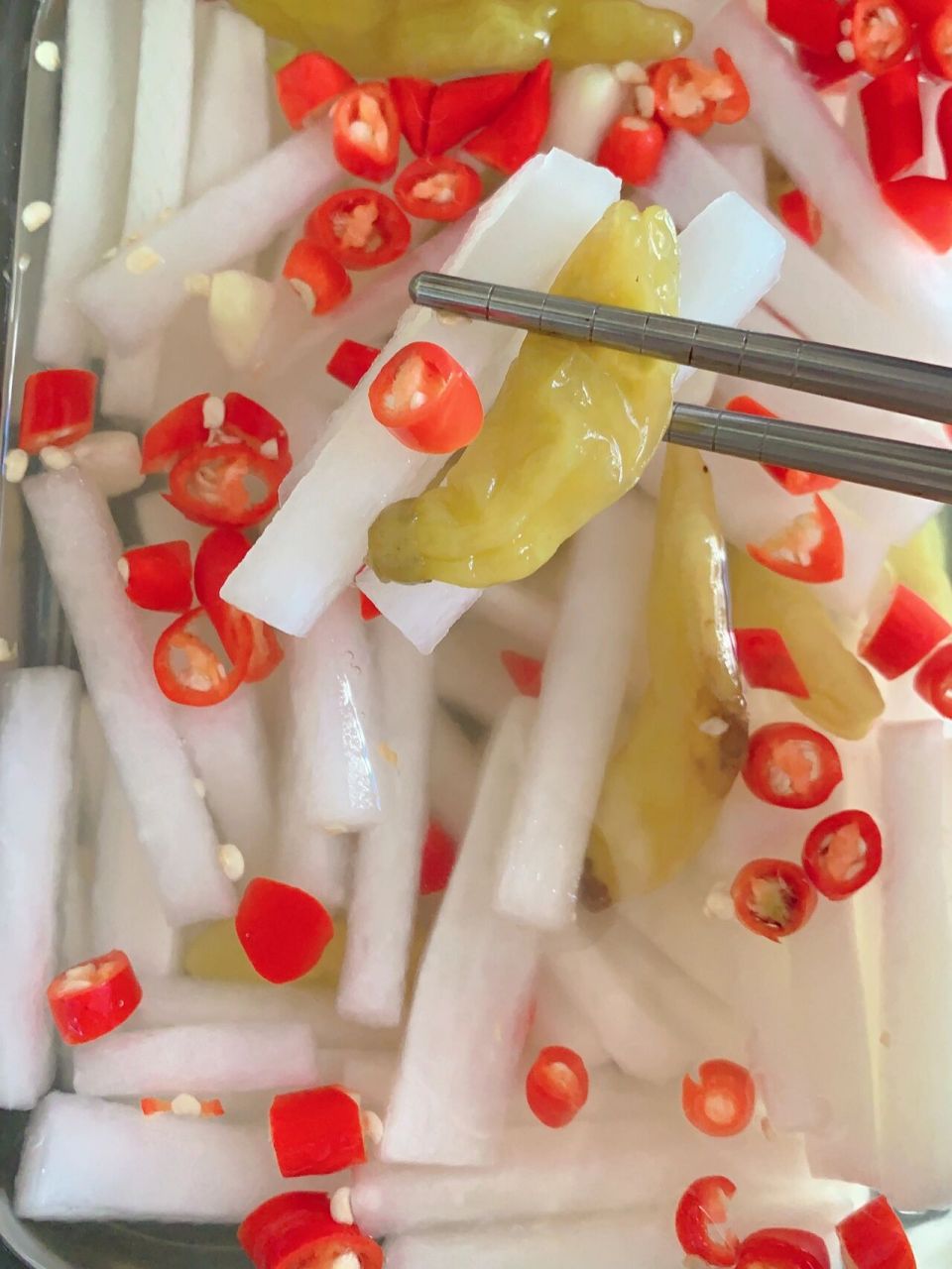 酸辣腌萝卜爽脆开胃!