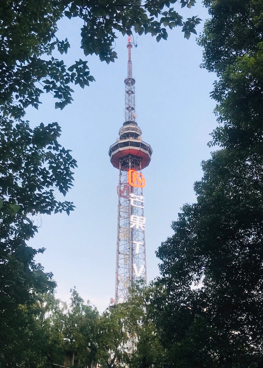 芒果台电视塔 从民宿院子里拍的,隔壁就是湖南卫视老台,附近的烈士