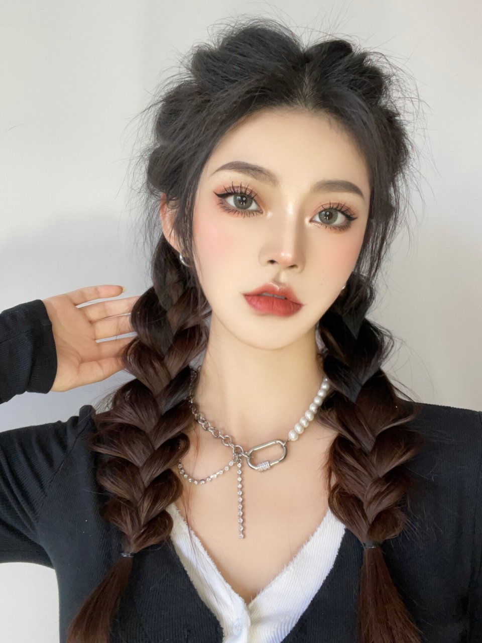 超详细6015蓬松高颅顶编发教程 你们要的编发教程 这不就来了吗