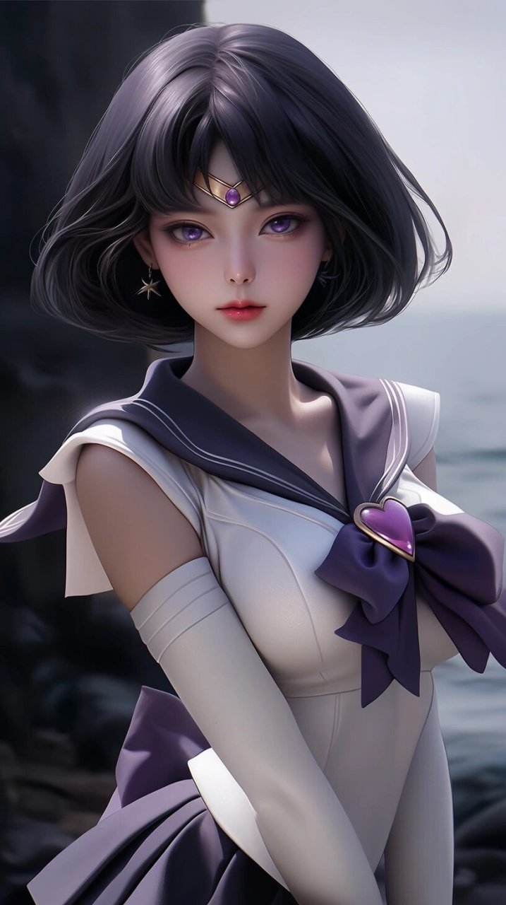 美少女战士之土萌莹 代表"土星"消灭你#美少女战士# #壁纸# #土萌萤