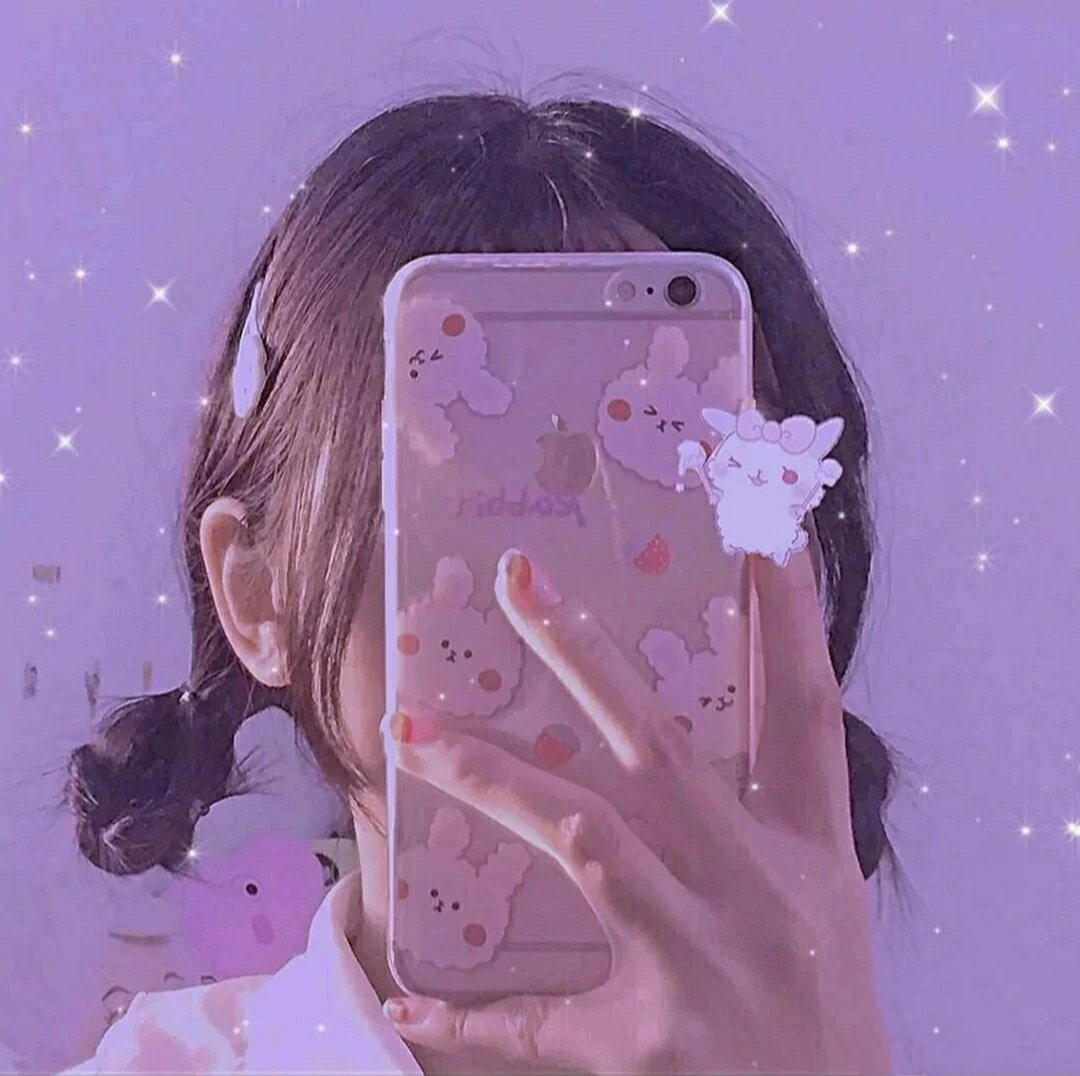 手机挡脸头像女