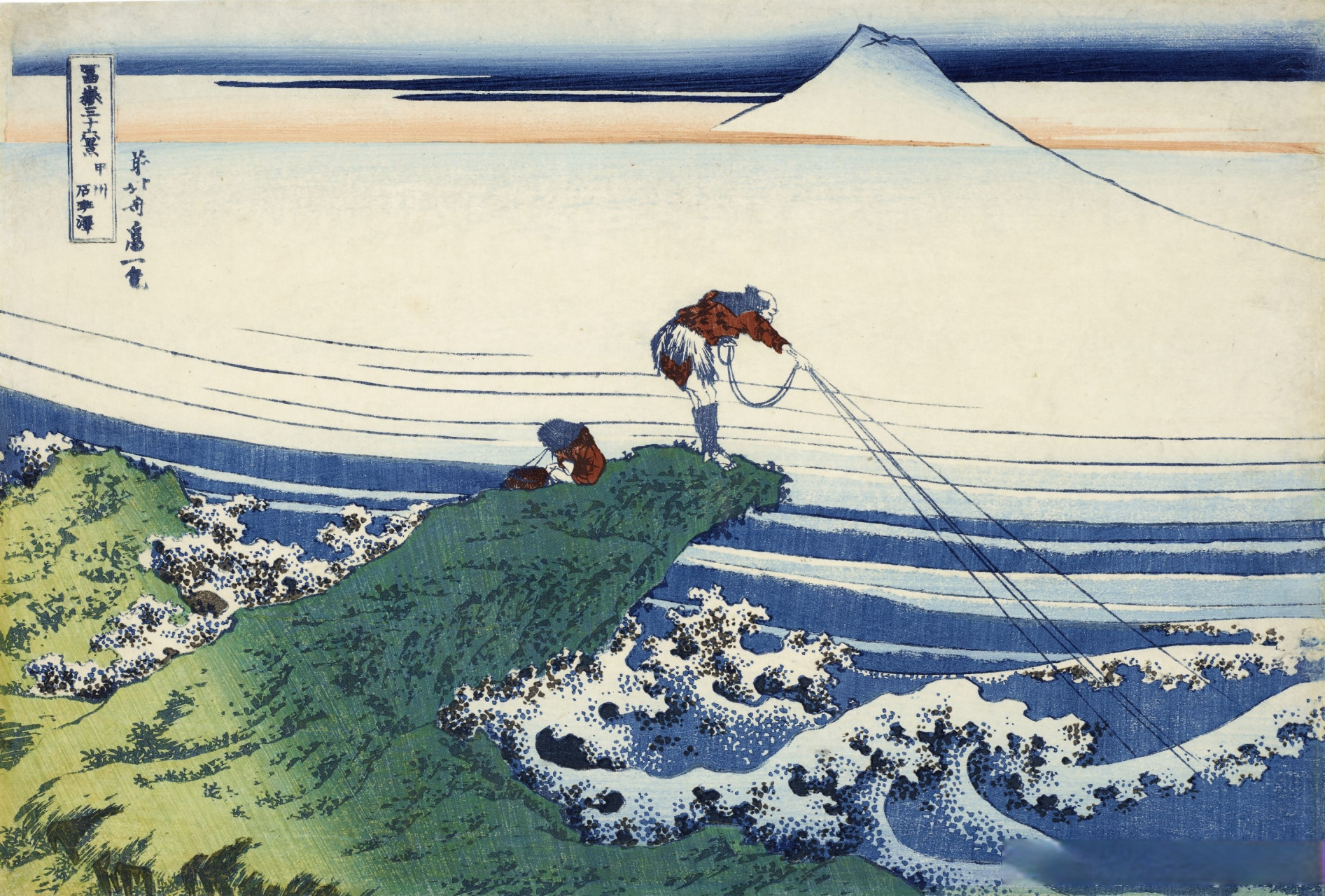 日本画家葛饰北斋绘画作品