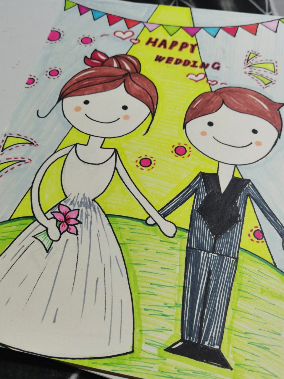 220 《爸爸妈妈的婚礼》 97:姐姐,你能不能画一个爸爸妈妈结婚的