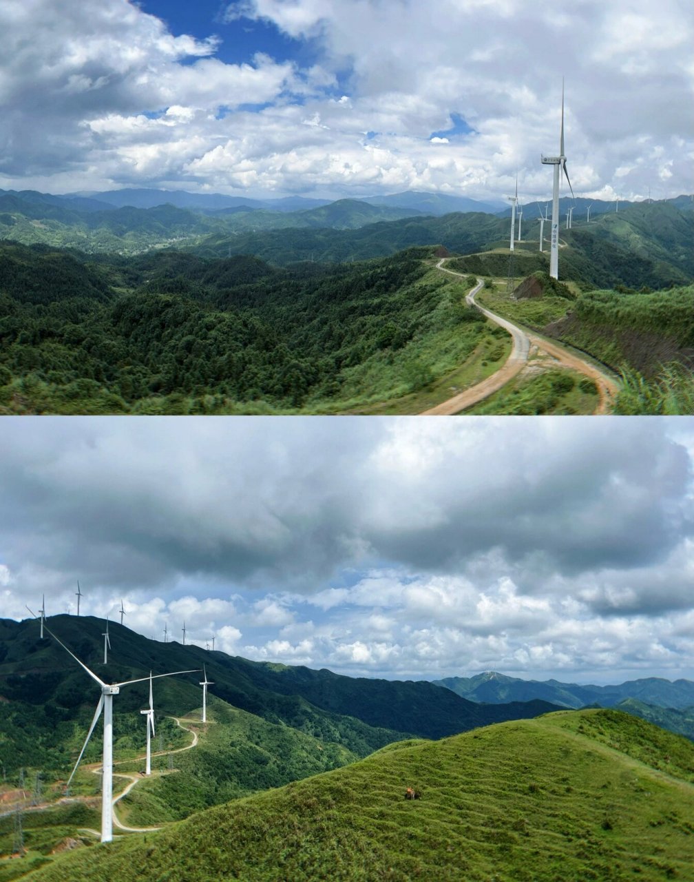 治愈系风景|山坪村風車山 山坪村风车山有点武功山内味了～ 去过的