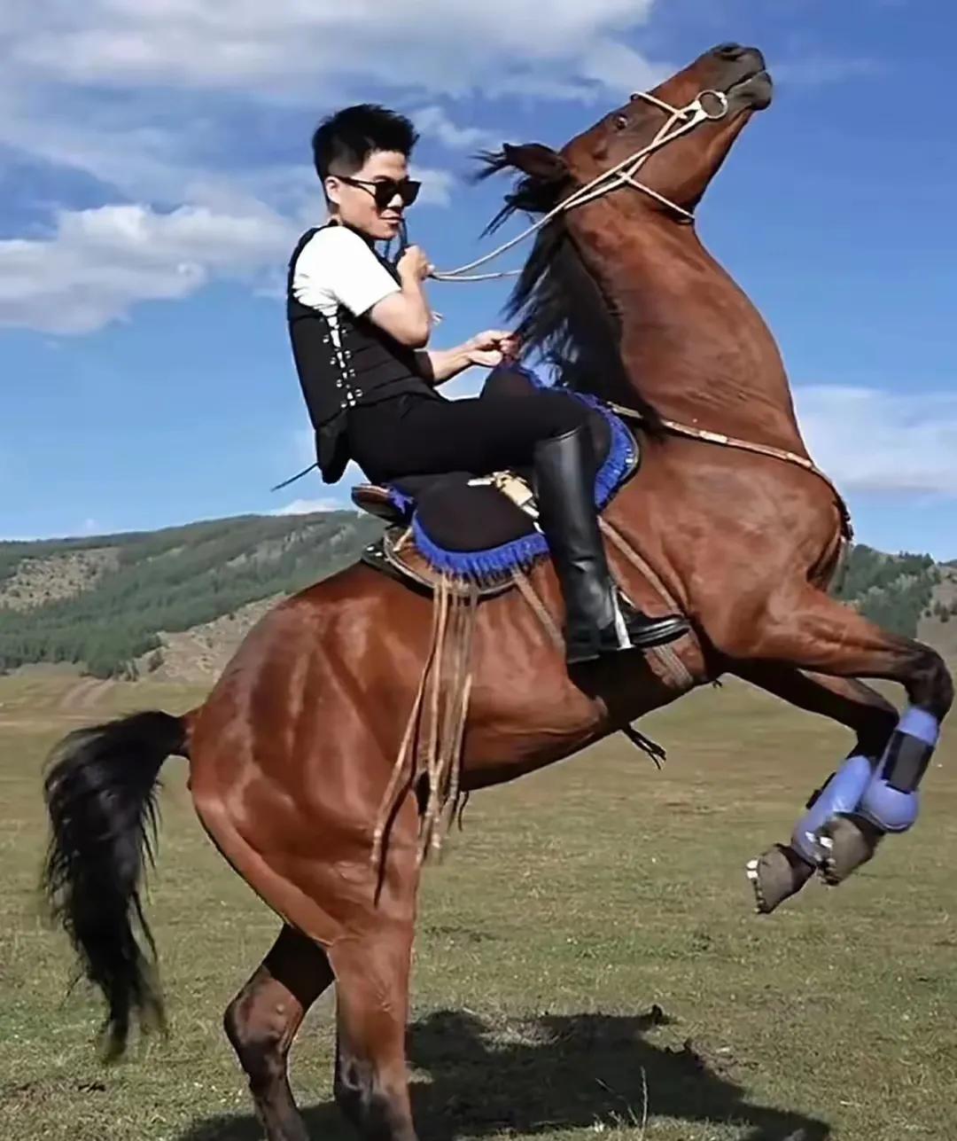 尤其是他骑马照,简直是帅呆了! 难道是我审美变了?还是我动心了?