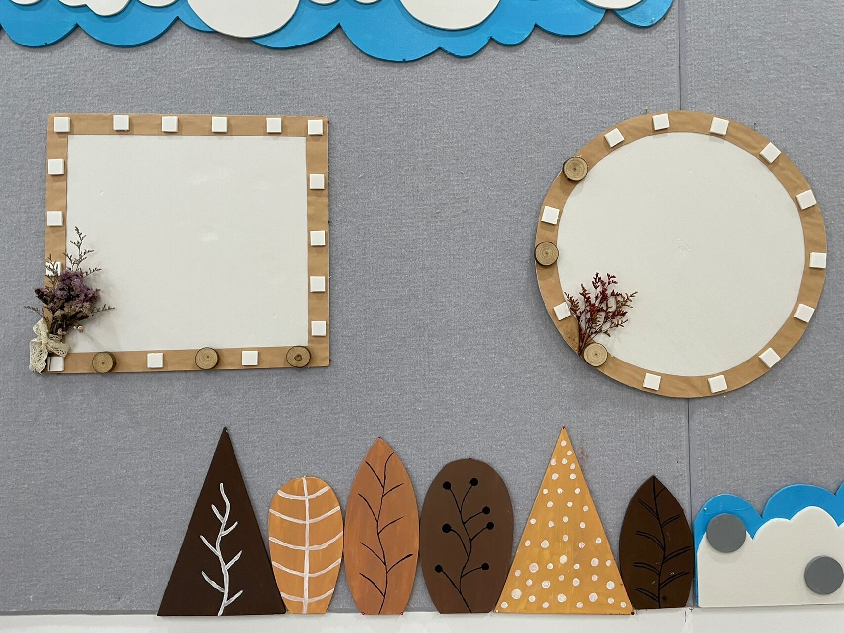 幼儿园纸皮创意边框图片