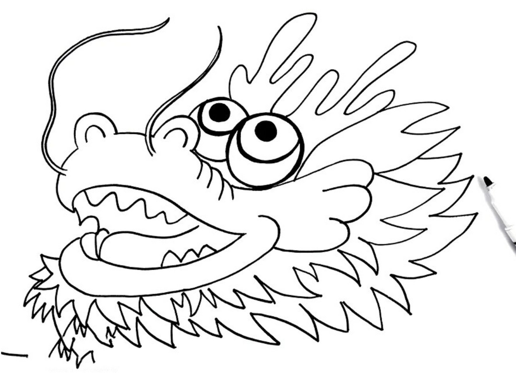 儿童画教程|元宵节主题课程之舞龙 教学重难点 1,讲述有关元宵节来历