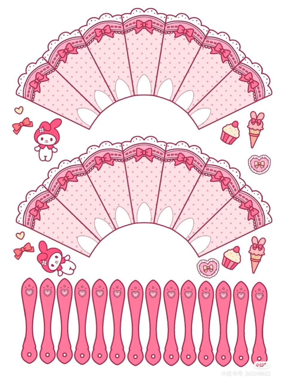 三丽鸥打印素材来了.