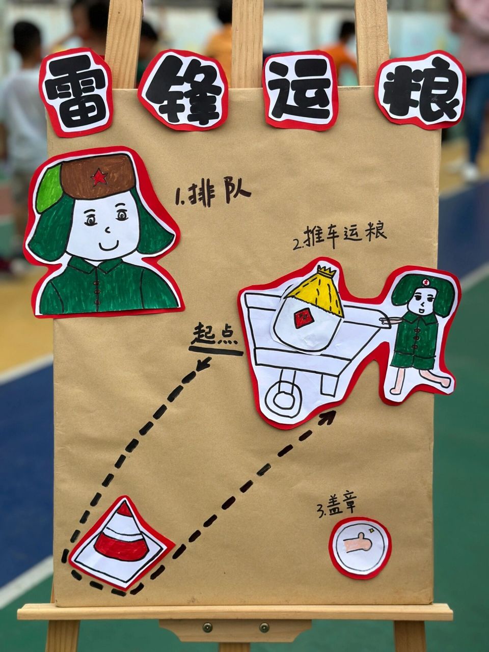 幼儿园红色游戏 红色游戏展板