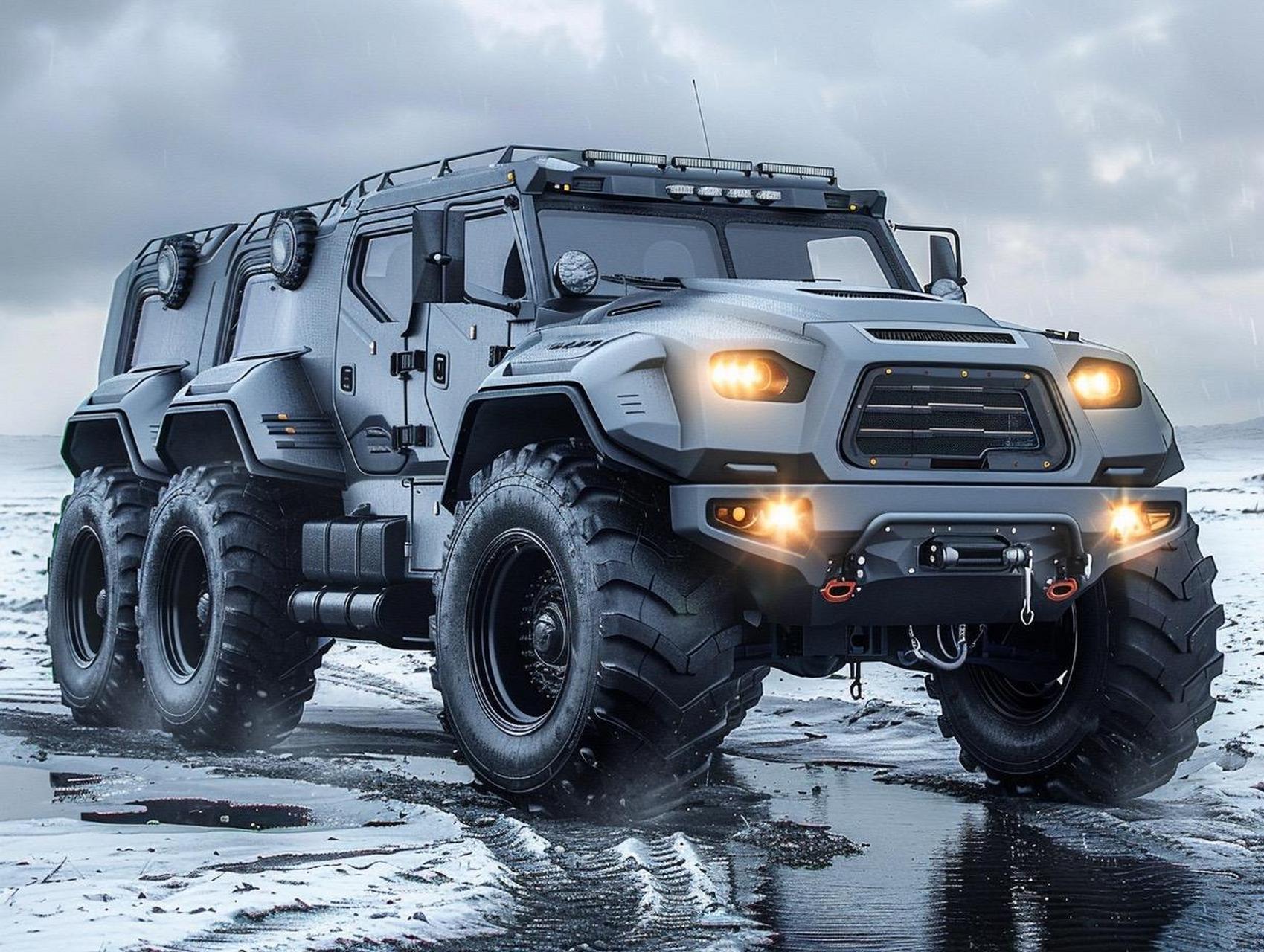 以粗犷外观融合科幻元素,配备混合动力,智能四驱系统,及先进导航与