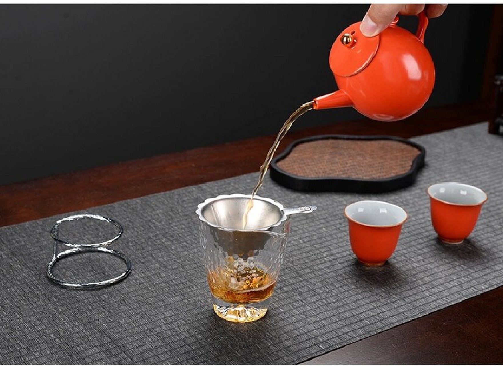 不锈钢茶漏过滤网火炉茶滤功夫茶具配件茶漏 不锈钢茶漏过滤网火炉茶