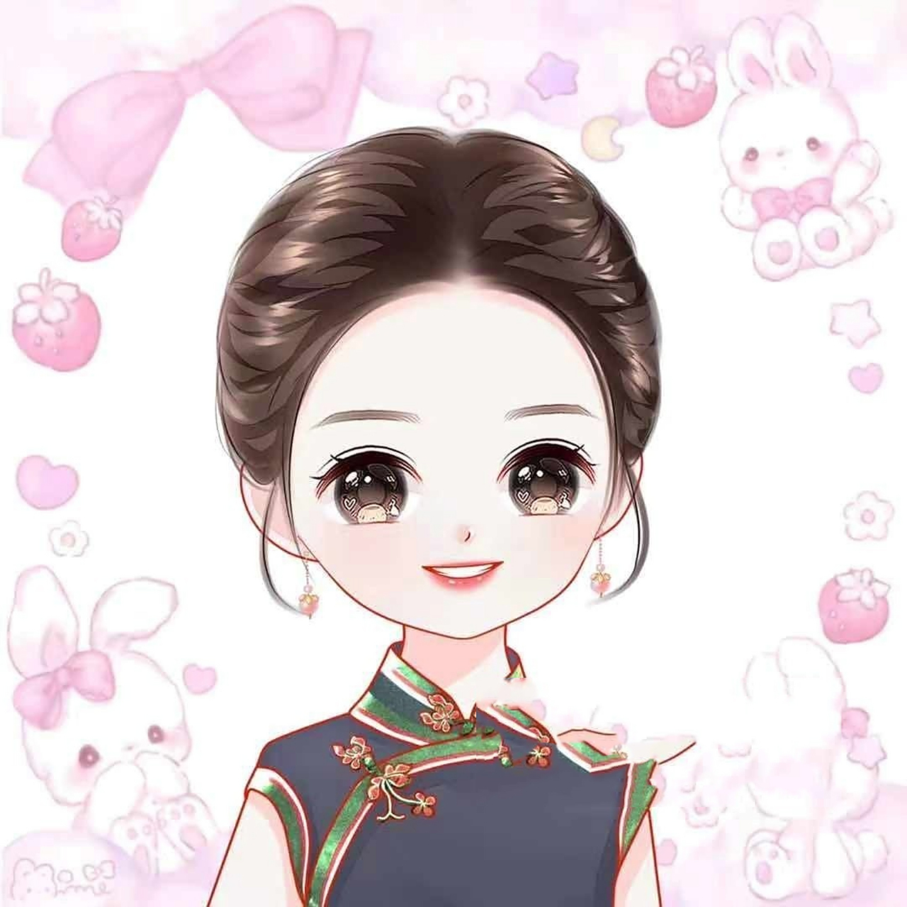 适合女生的好运手绘头像,美美哒97 96适合女生的好运手绘头像